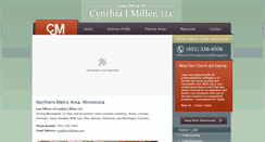 Desktop Screenshot of cjmillerlaw.com