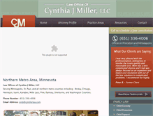 Tablet Screenshot of cjmillerlaw.com